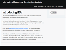Tablet Screenshot of internationaleainstitute.org